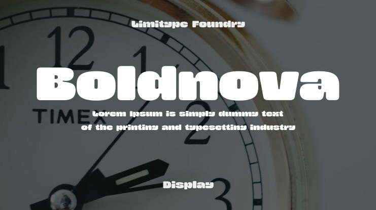 Boldnova Font
