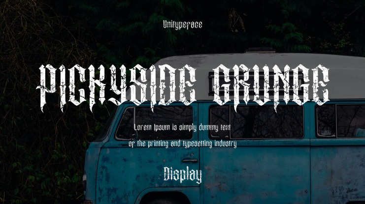 PICKYSIDE GRUNGE Font