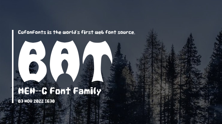 BAT MEN__G Font