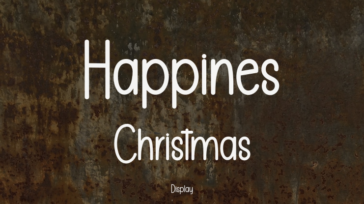 Happines Christmas Font