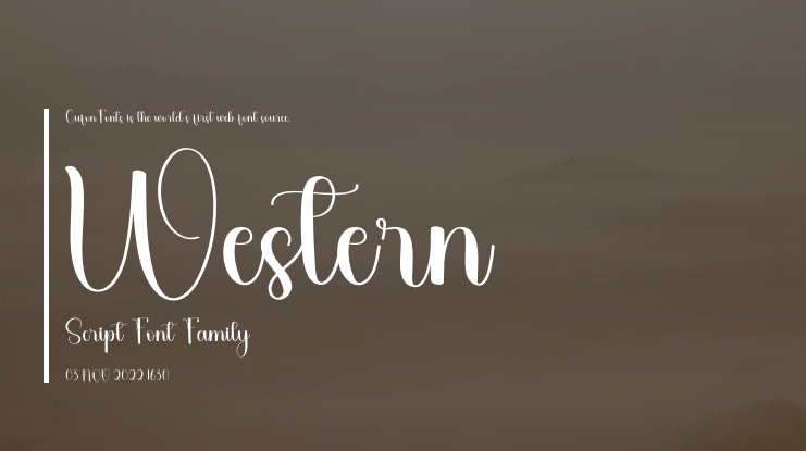 Western Script Font