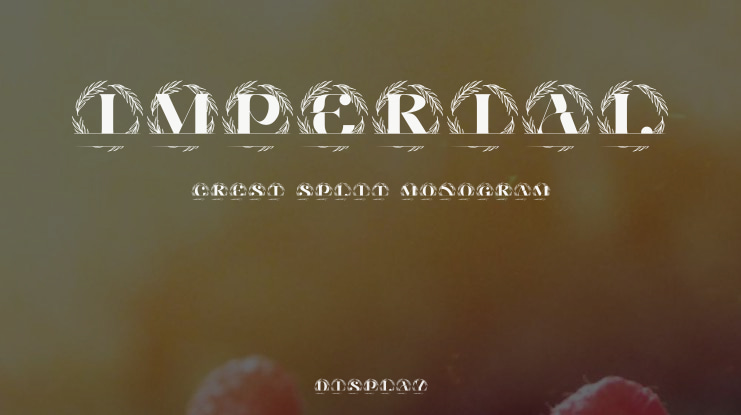 Imperial Crest Split Monogram Font