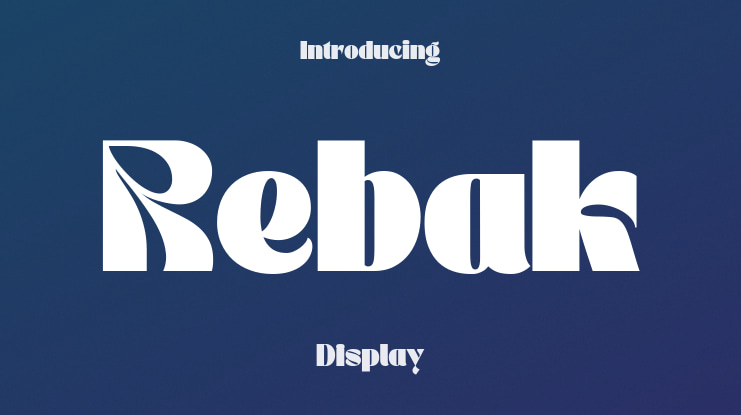 Rebak Font