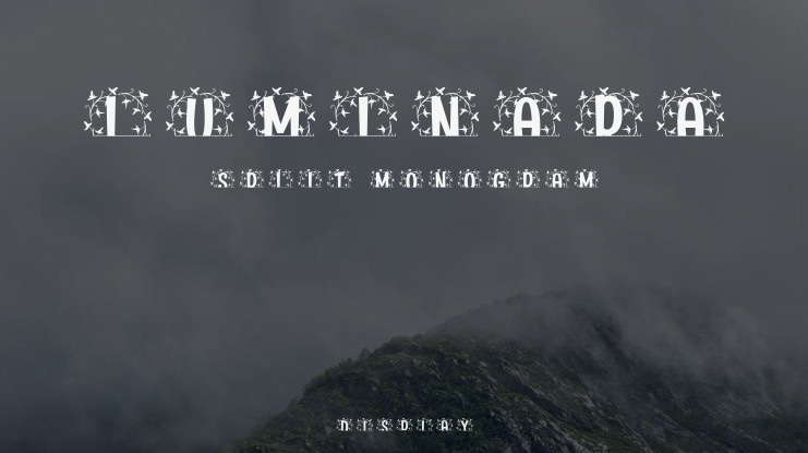 Luminara Split Monogram Font