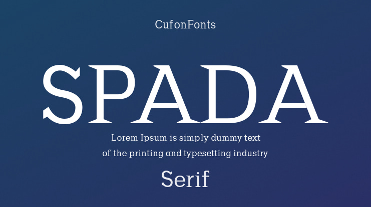 SPADA Font