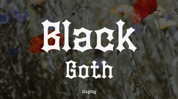 Black Goth Font