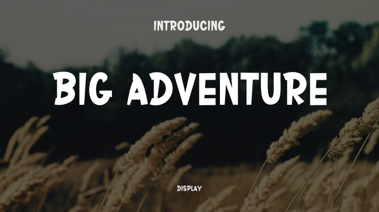 Big Adventure Font