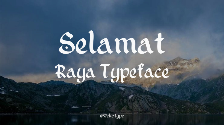 Selamat Raya Font