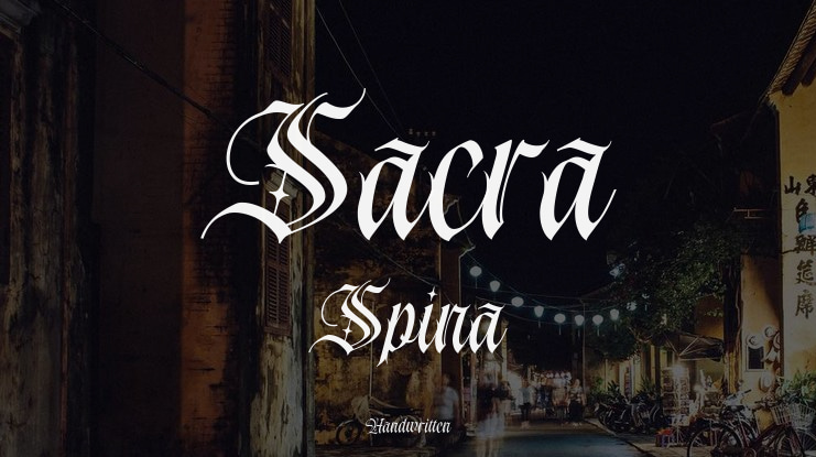 Sacra Spina Font