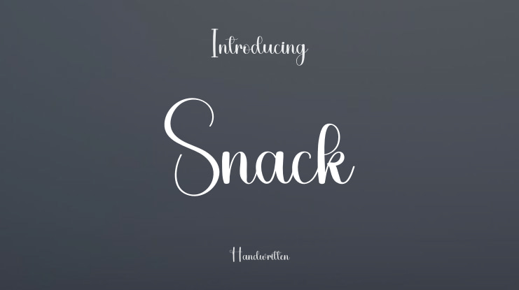 Snack Font