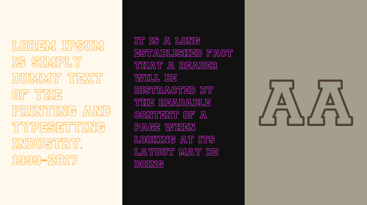 Scholar Block Outline Font