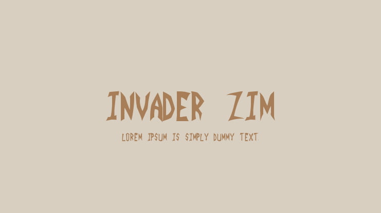 Invader Zim Font
