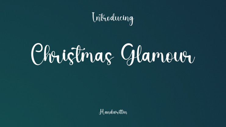 Christmas Glamour Font