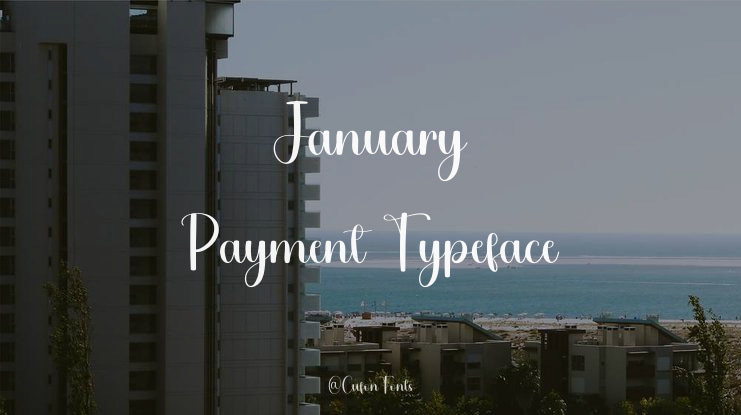 January Payment Font