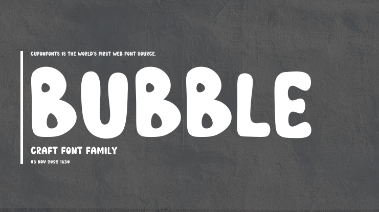Bubble Craft Font