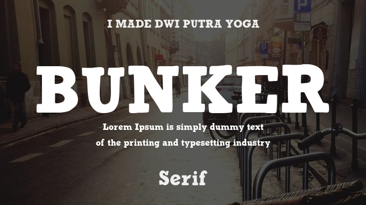 BUNKER Font Family