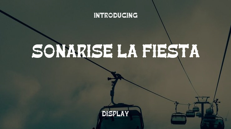 Sonarise la Fiesta Font