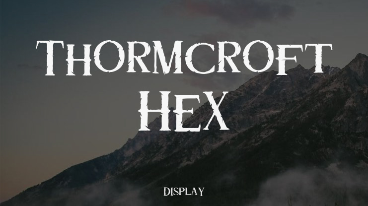 Thormcroft Hex Font