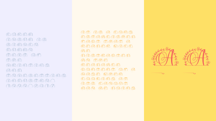 Aurielle Split Monogram Font