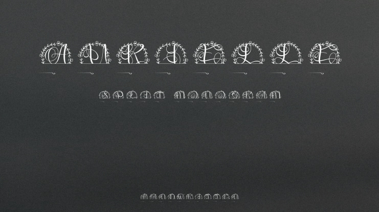 Aurielle Split Monogram Font