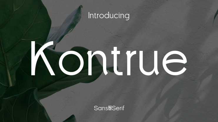 Kontrue Font