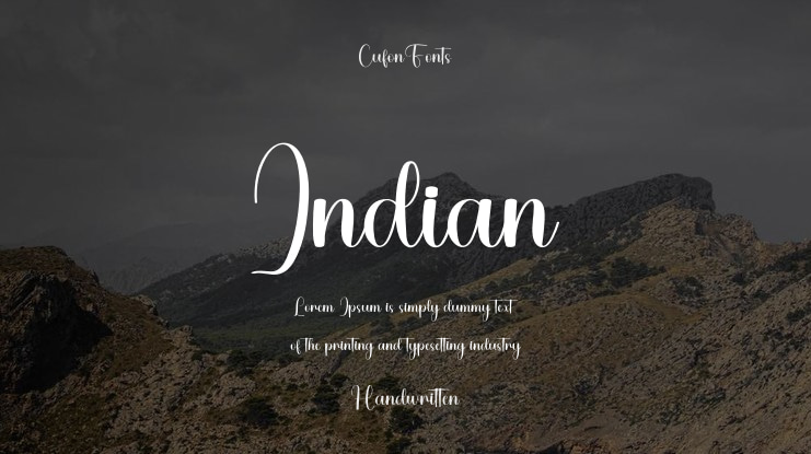 Indian Font