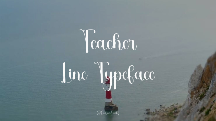 Teacher Line Font