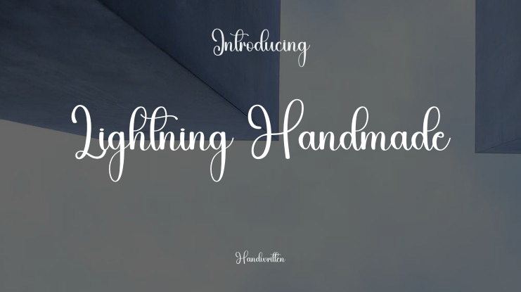 Lightning Handmade Font