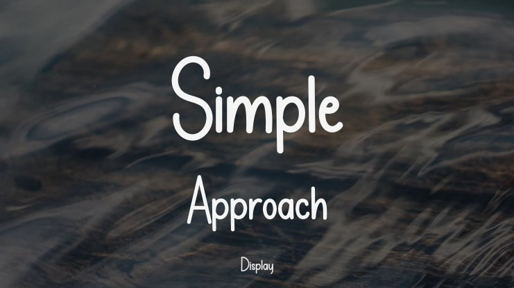Simple Approach Font