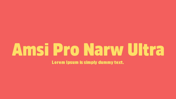 Amsi Pro Narw Ultra Font