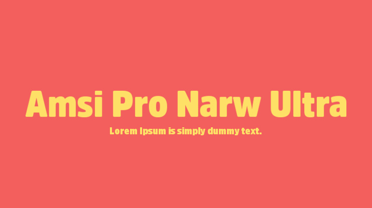 Amsi Pro Narw Ultra Font