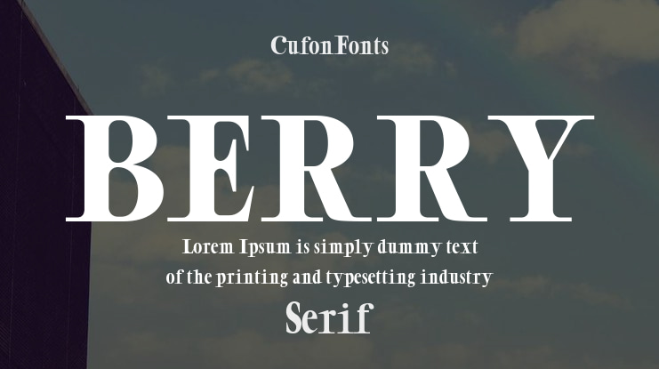 BERRY Font