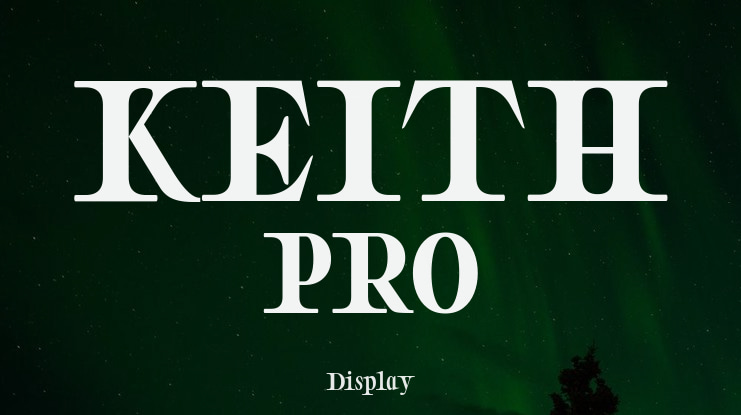 KEITH PRO Font
