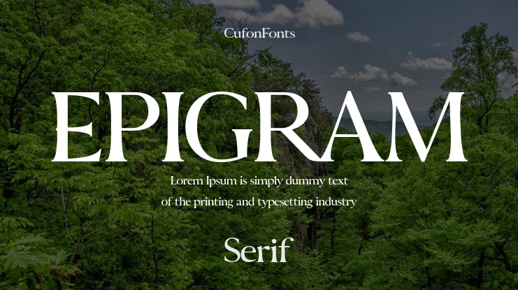 EPIGRAM Font