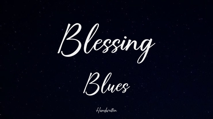 Blessing Blues Font