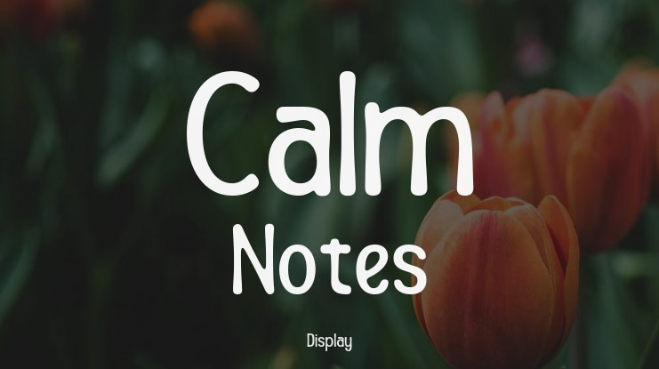 Calm Notes Font