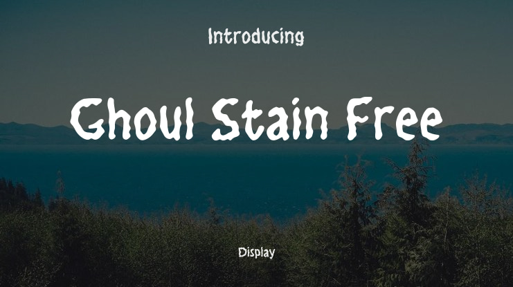 Ghoul Stain Free Font