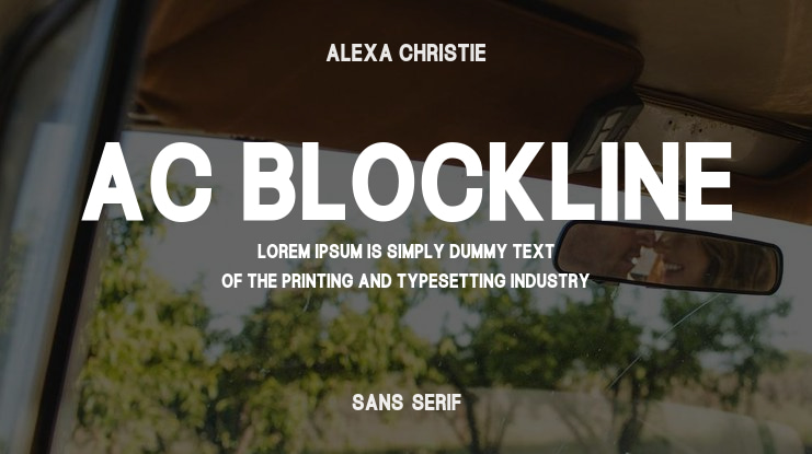 AC Blockline Font