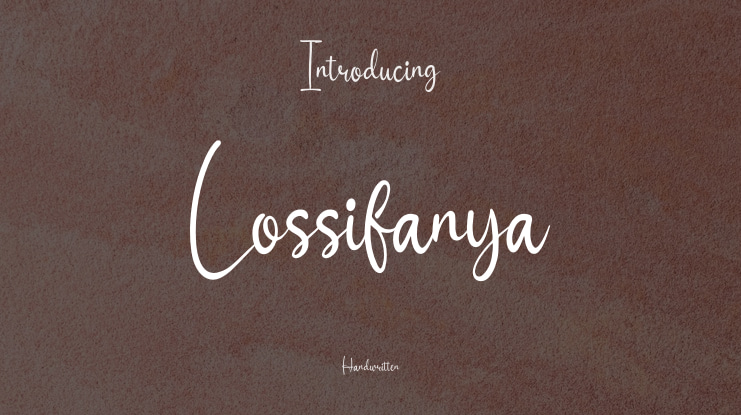 Lossifanya Font