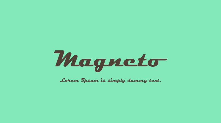 Magneto Font