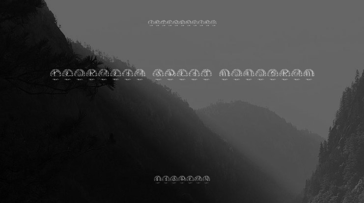 Floralia Split Monogram Font