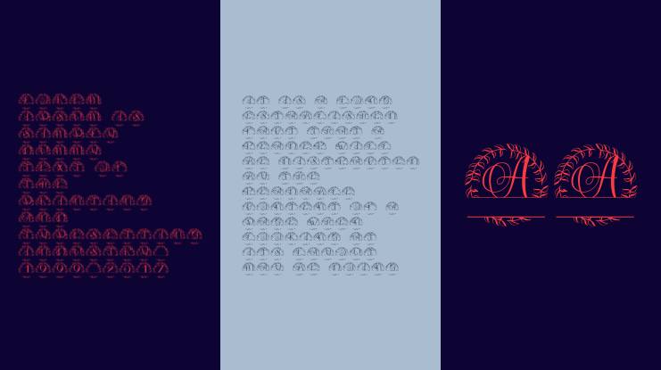 Floralia Split Monogram Font