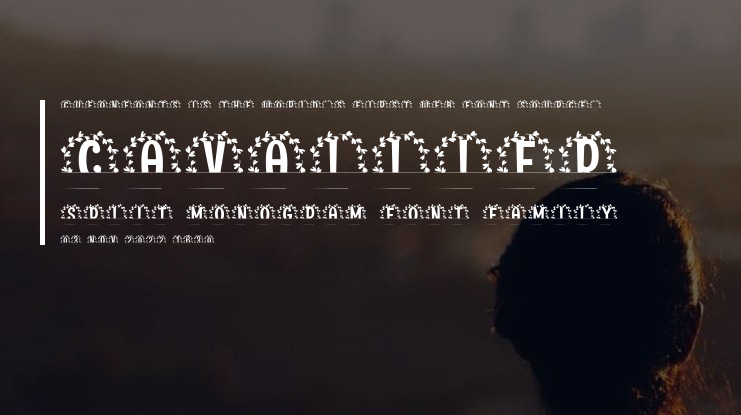 Cavallier Split Monogram Font