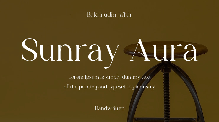 Sunray Aura Font Family