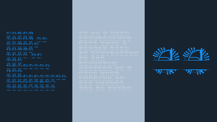 Lunara Split Monogram Font