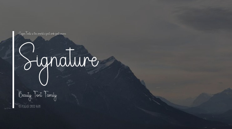 Signature Beauty Font