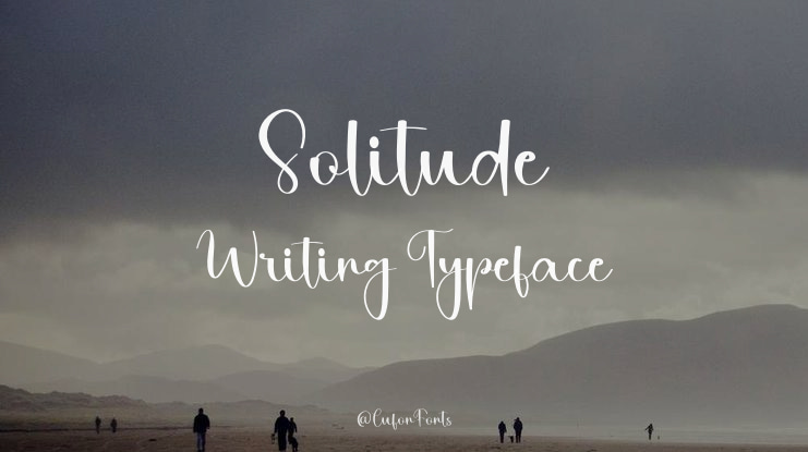 Solitude Writing Font