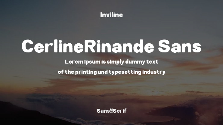 CerlineRinande Sans Font