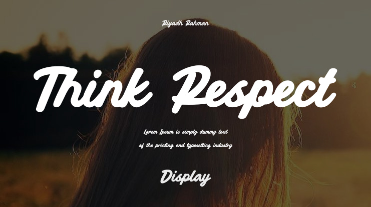 Think Respect Font