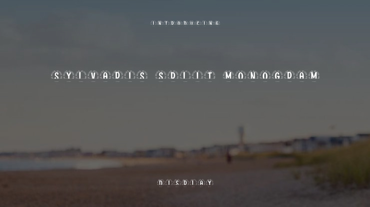 Sylvaris Split Monogram Font